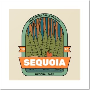 Sequoia National Park Hiking Camping Forest Outdoors Posters and Art